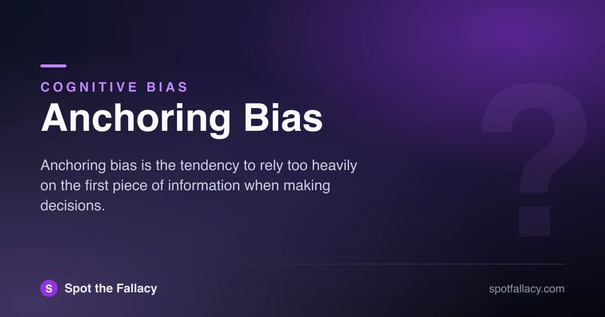 Anchoring Bias: Why First Numbers Distort Your Judgments & How to Escape It