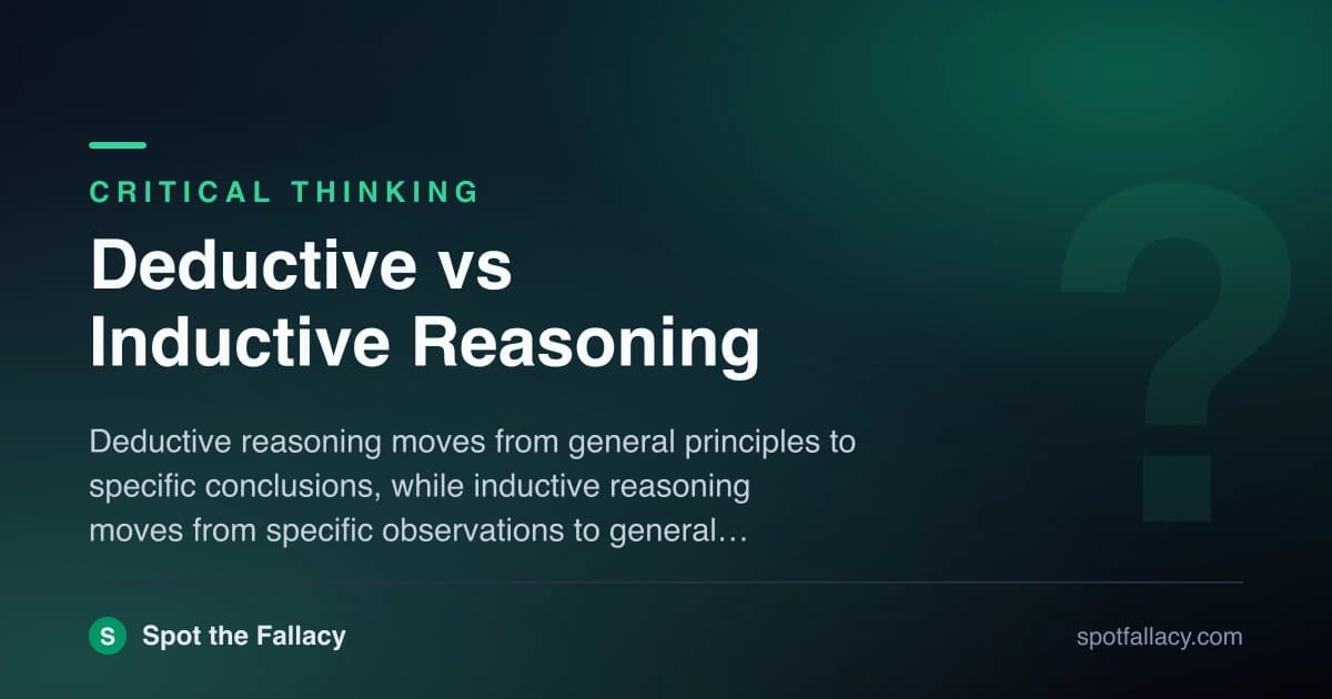 Deductive vs Inductive Reasoning: Master the Two Pillars of Logic & Critical Thinking
