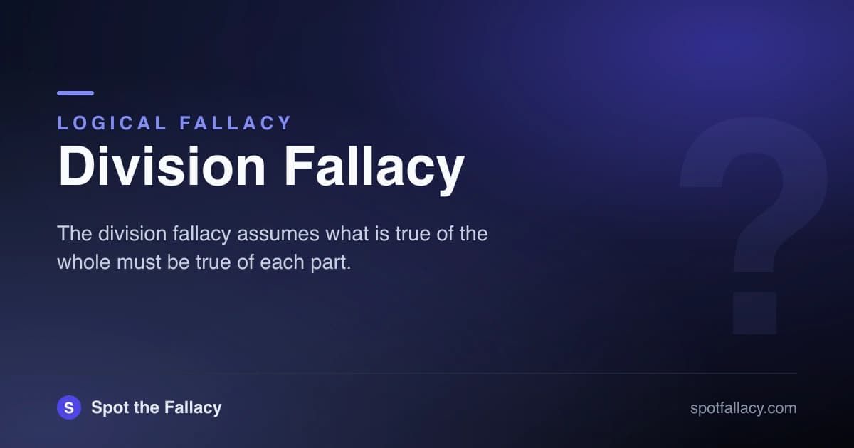 Division Fallacy: Why Group Success Doesn't Equal Individual Success