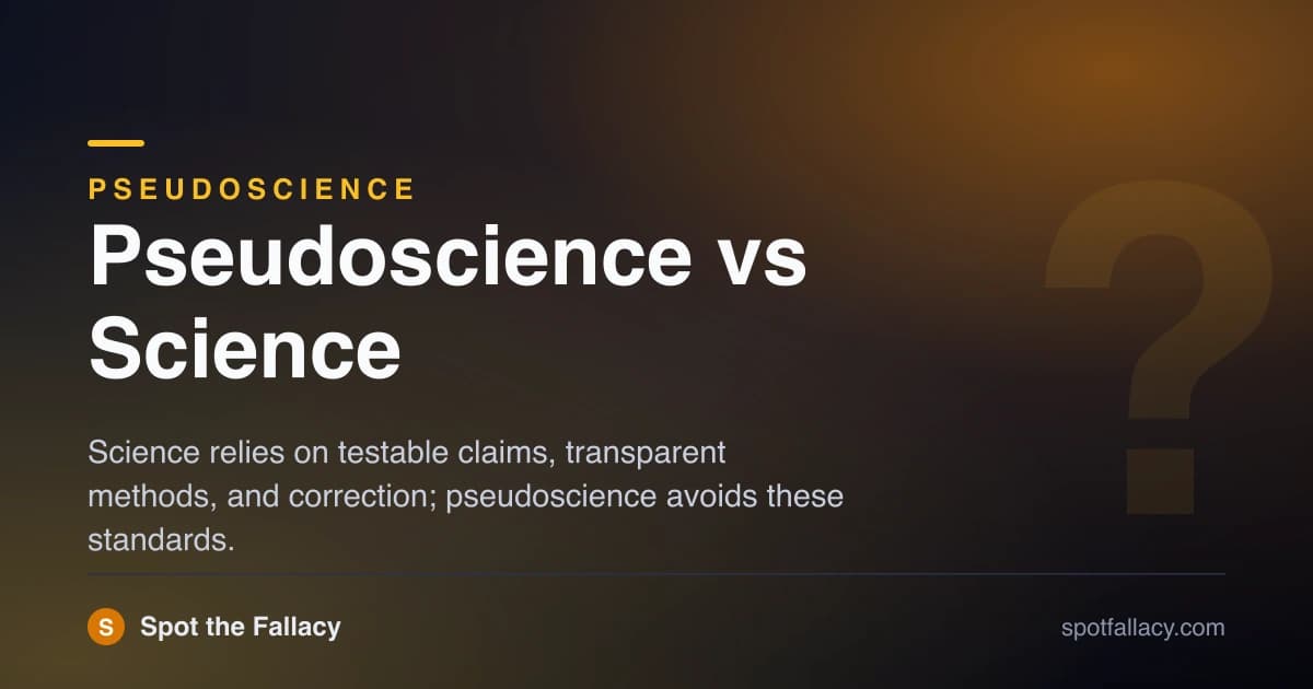 Pseudoscience vs Science